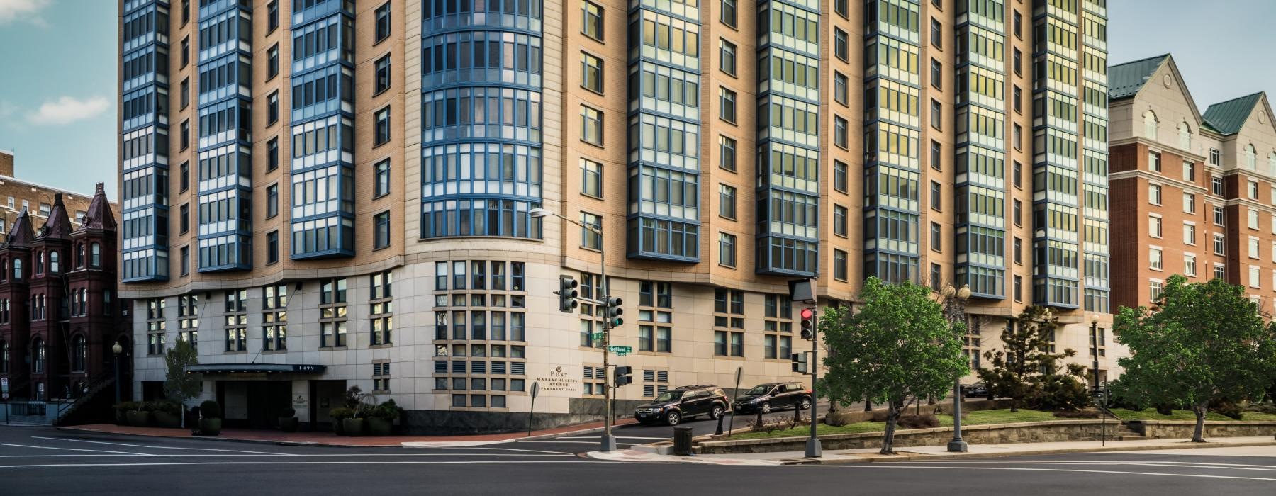 a large building with many windows